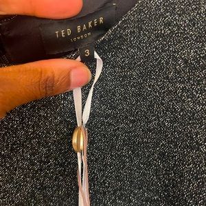 Ted Baker Hanneh Metallic Sparkle Cocktail Dress.